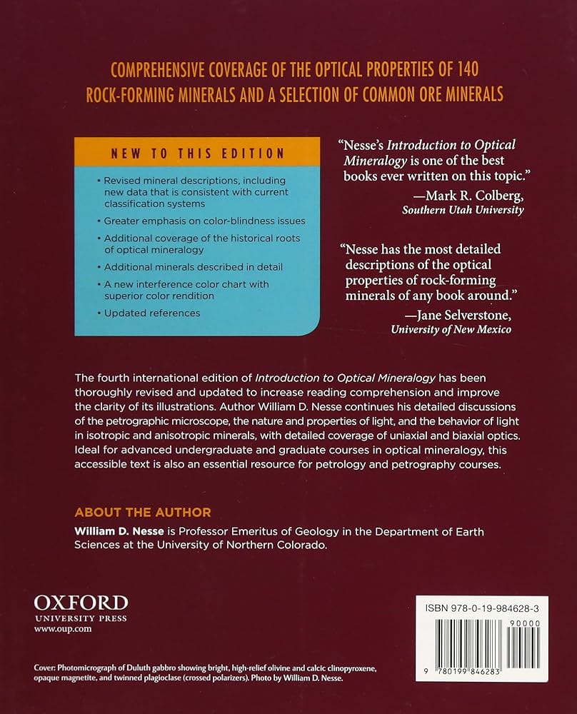 Introduction to Optical Mineralogy: Nesse, Dr. William